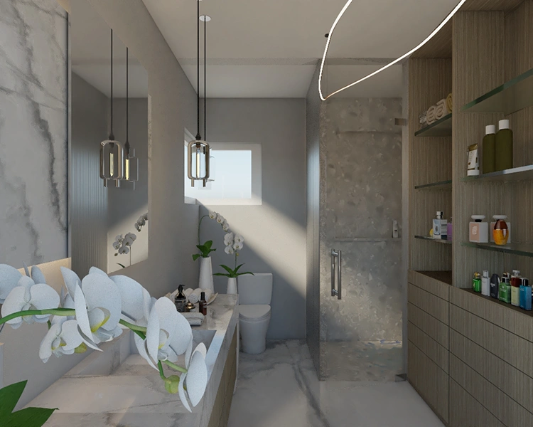 BAÑO PRINCIPAL RESIDENCIAL